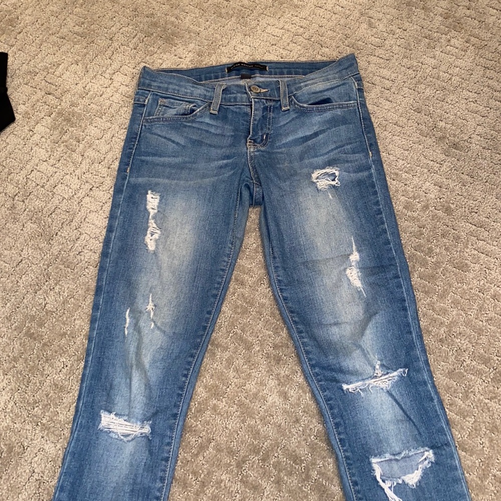 Flying monkey low rise skinny jeans